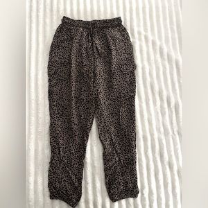 Cheetah print cargo pants